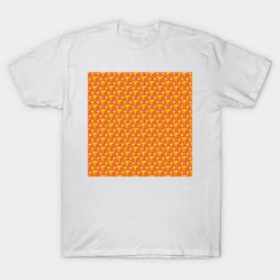 Orange Hexagonal Pattern T-Shirt